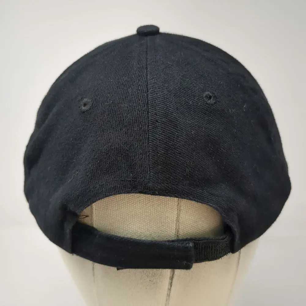 CSI Boldt Castle Hat Black Brown One Size Baseball Cap Faux Leather Brim
